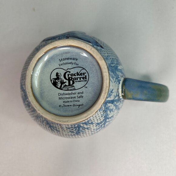 Cracker Barrel Stoneware Coffee Mug 3D Full Body Mermaid Blue Susan Winget - Picture 6 of 8